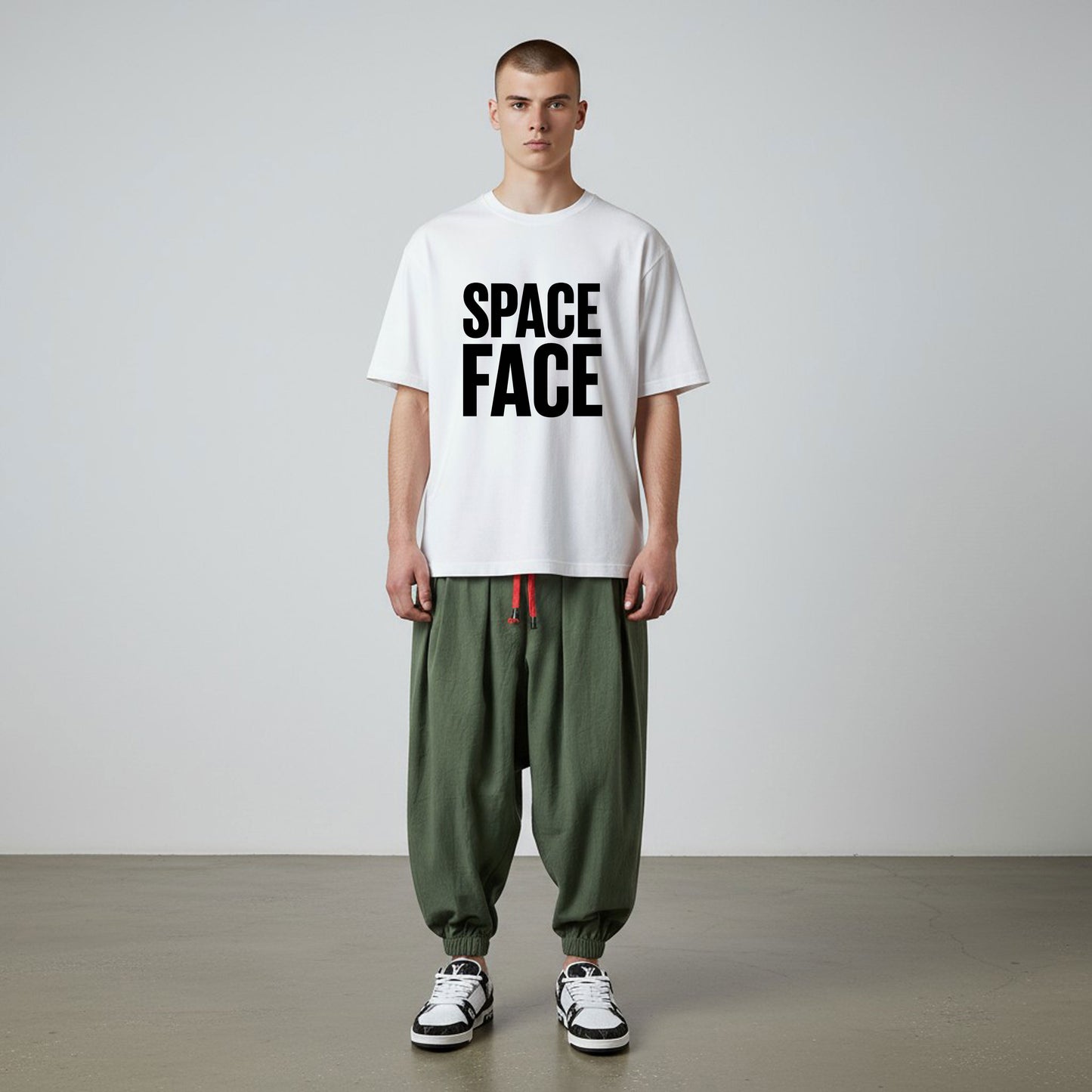 DOVES CHOOSE SPACE FACE T SHIRT WHITE
