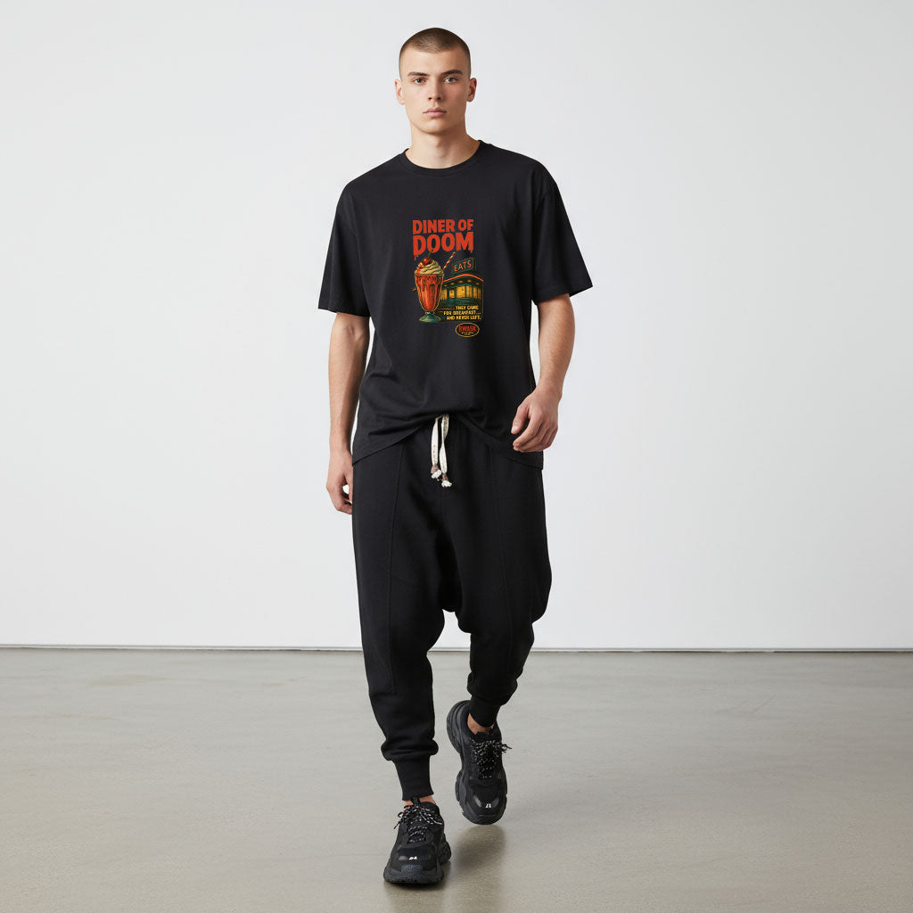 DINER OF DOOM T-SHIRT BLACK