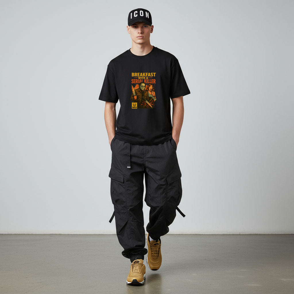 MASKED BREAKFAST T-SHIRT BLACK