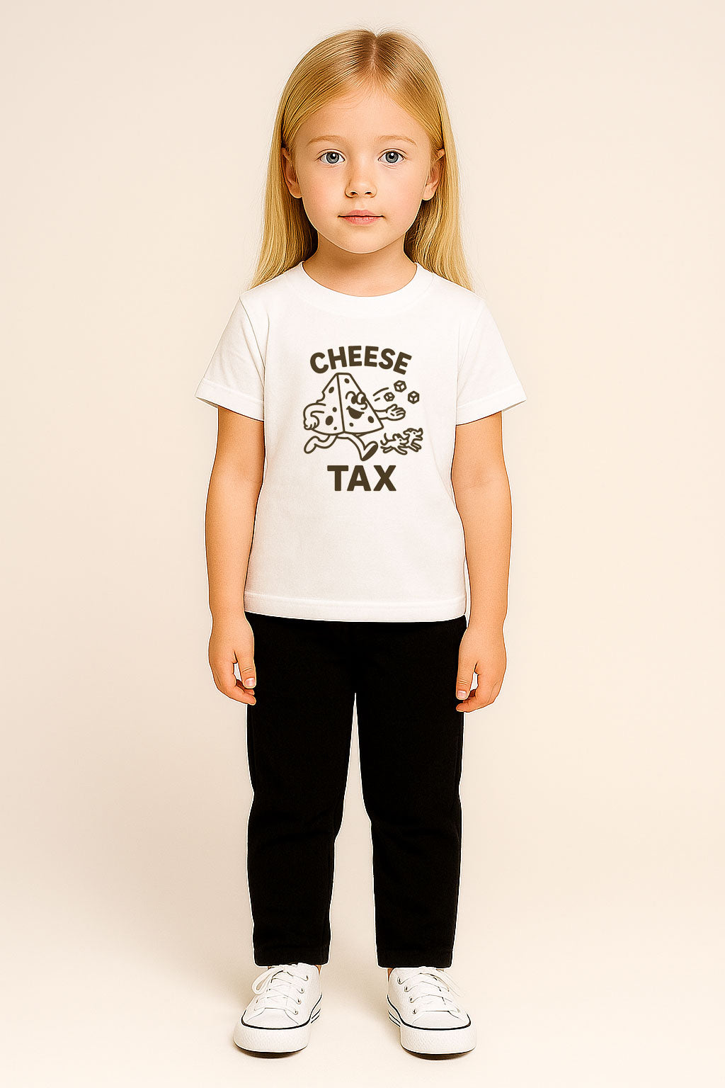 CHEESE TAX T SHIRT WHITE
