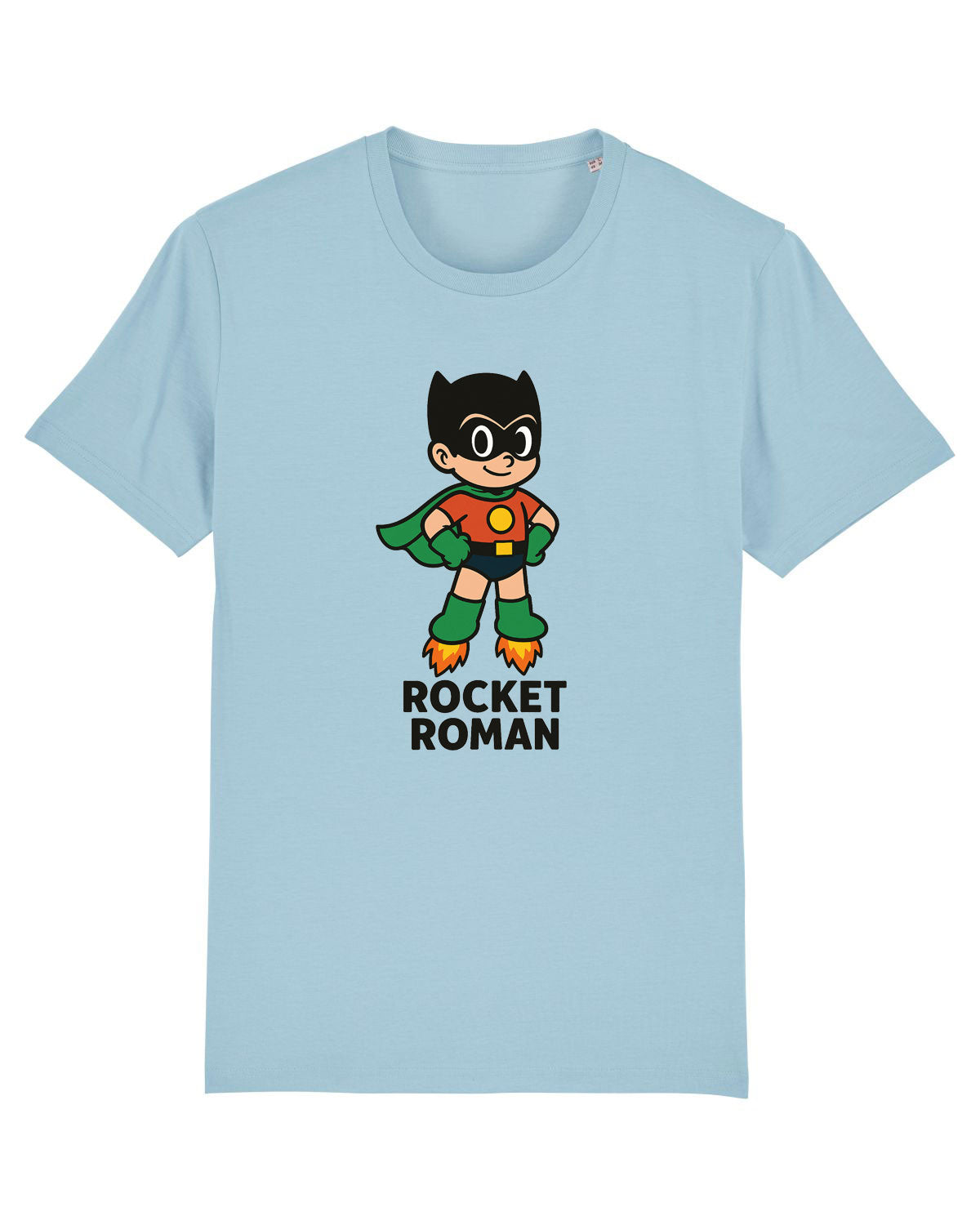 ROCKET ROMAN T SHIRT SKY BLUE