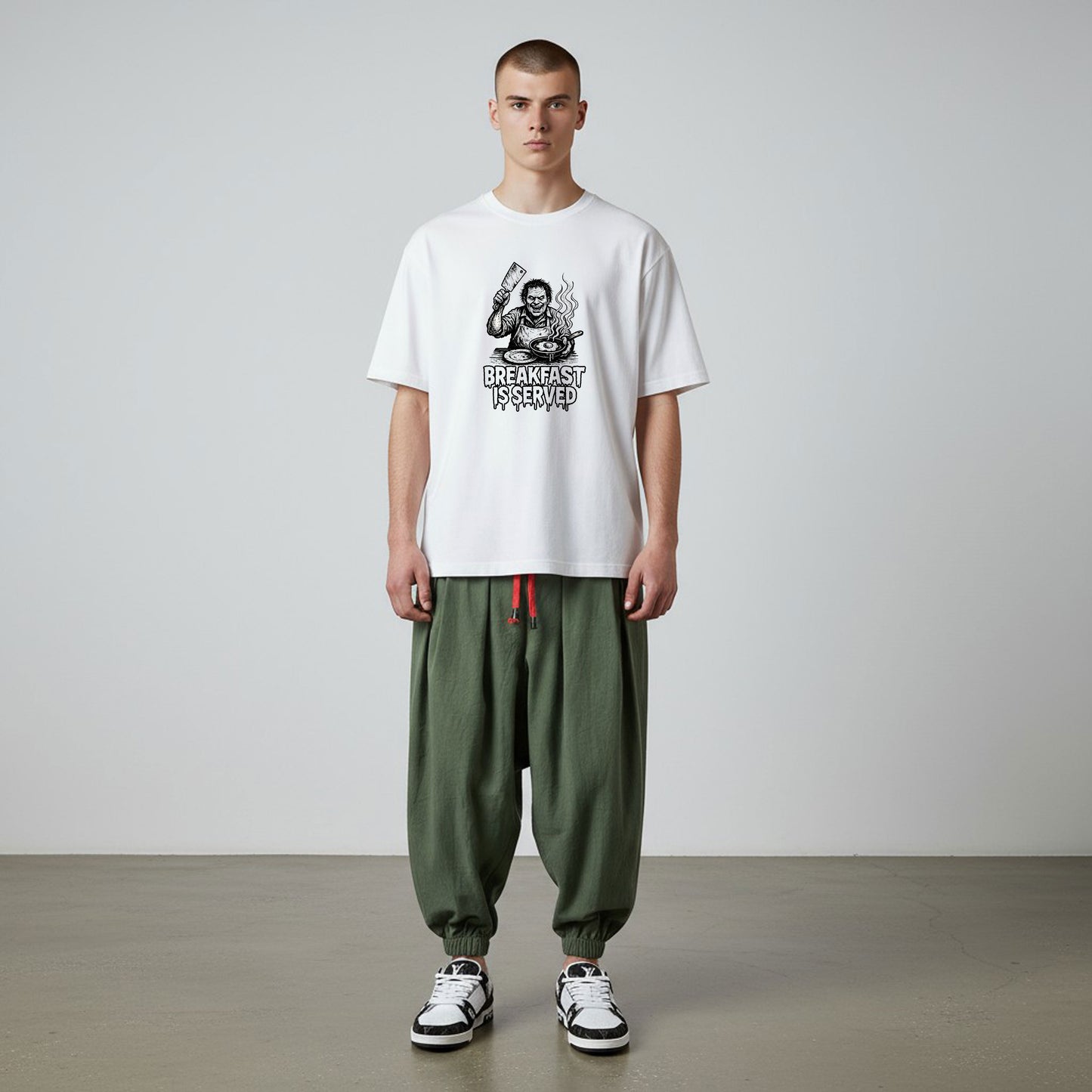 BREAKFAST SERVED T-SHIRT WHITE