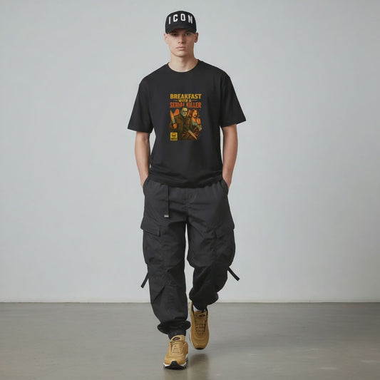 MASKED BREAKFAST T-SHIRT BLACK