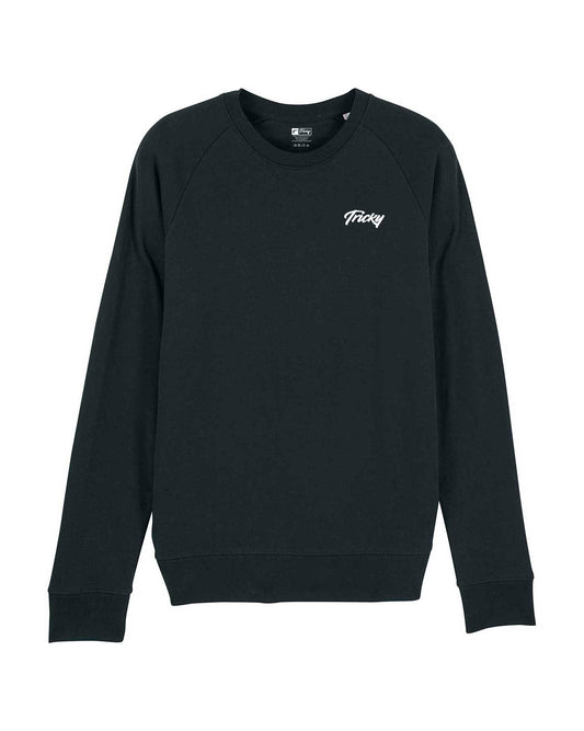 MENS CHEST LOGO SWEATSHIRT BLACK WHITE