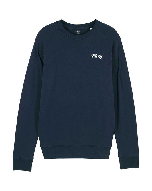 MENS CHEST LOGO SWEATSHIRT NAVY WHITE