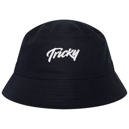 TRICKY SMALL LOGO BUCKET HAT NAVY