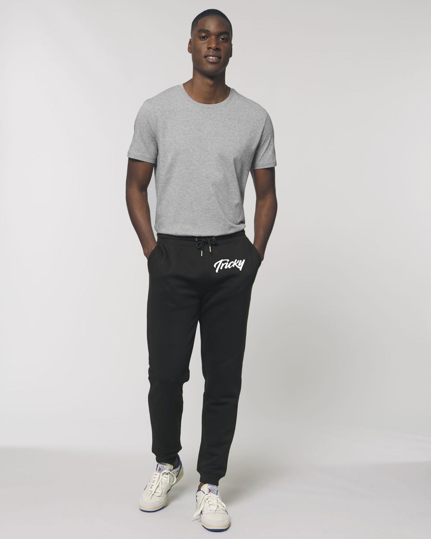 MENS ORIGINAL LOGO JOGGER BLACK WHITE