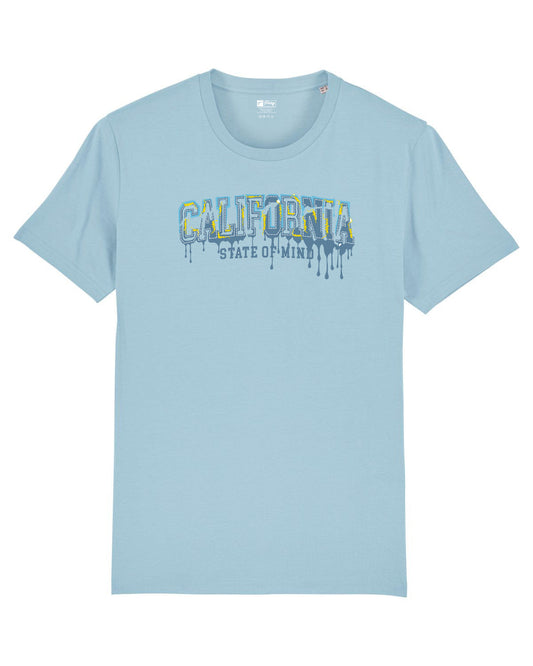 MENS STATE OF MIND T SHIRT SKY BLUE