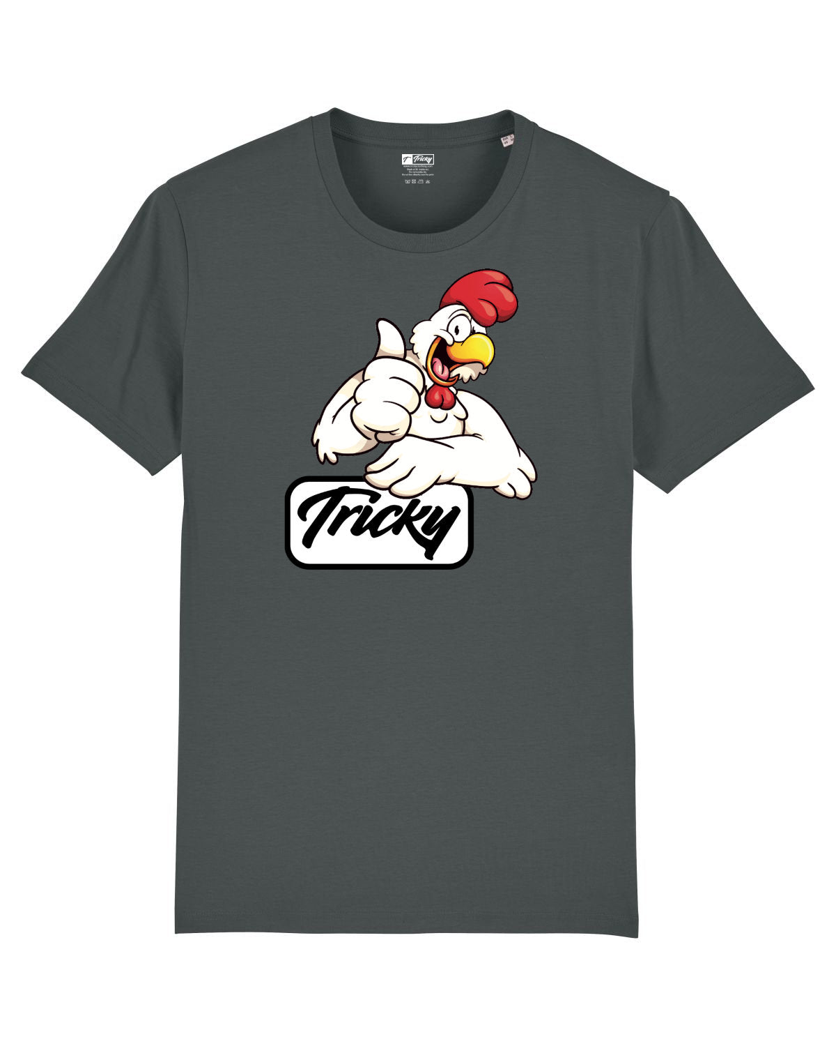 MENS CHICK T SHIRT ANTHRACITE