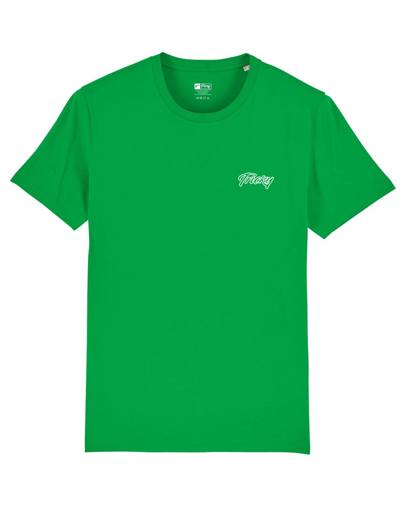 MENS OUTLINE CHEST LOGO T SHIRT GREEN