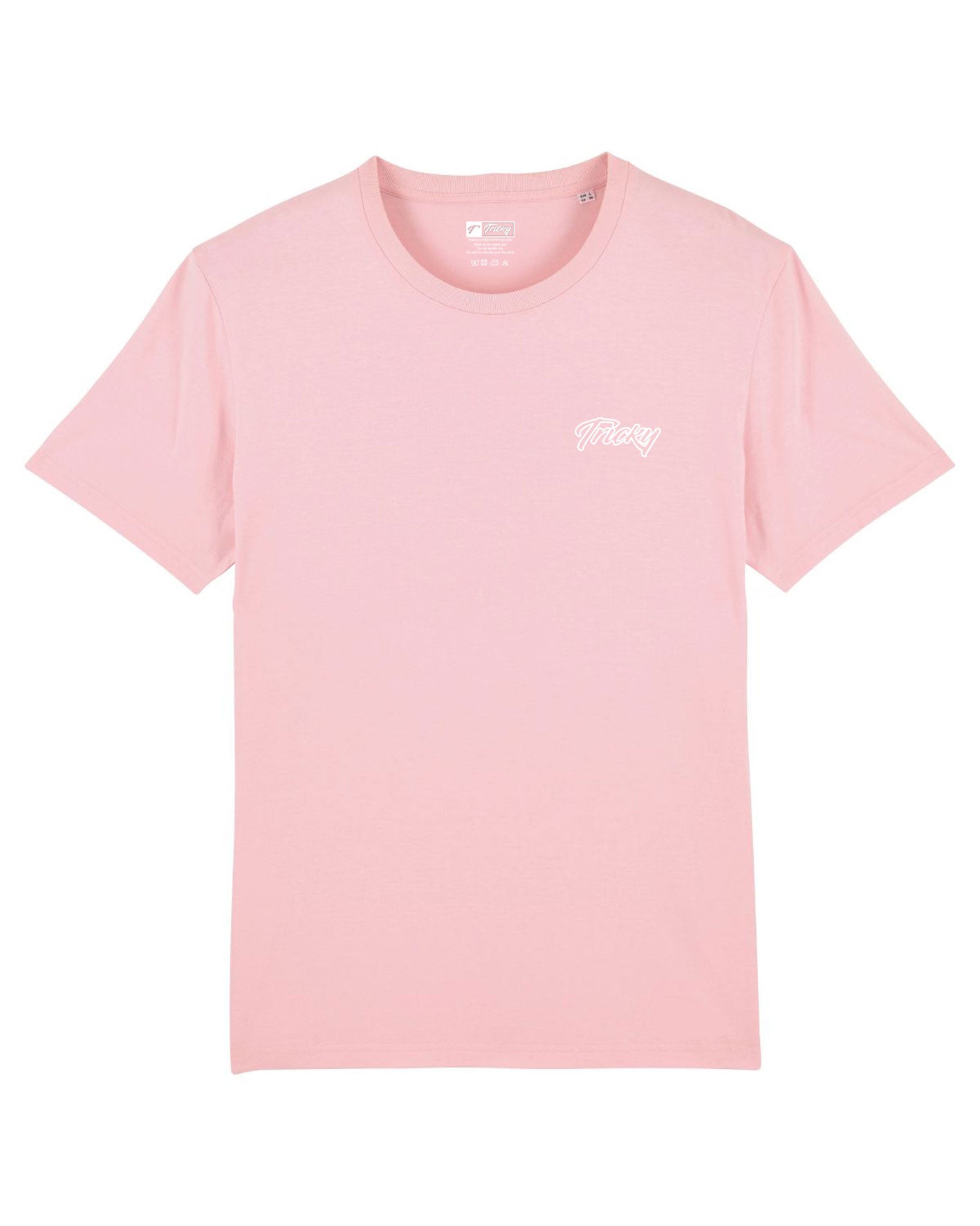 MENS OUTLINE CHEST LOGO T SHIRT PINK