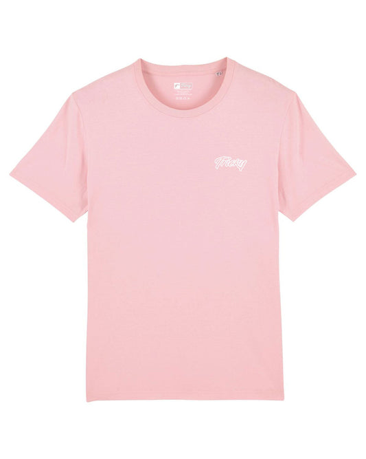 MENS OUTLINE CHEST LOGO T SHIRT PINK