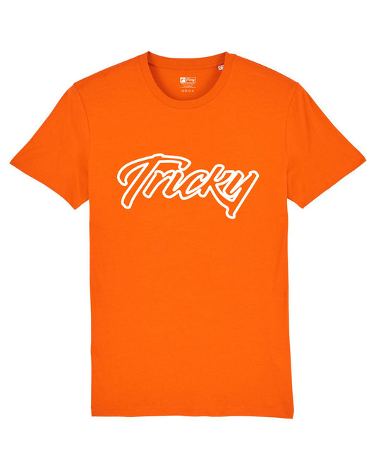 MENS OUTLINE LARGE LOGO T SHIRT ORANGE