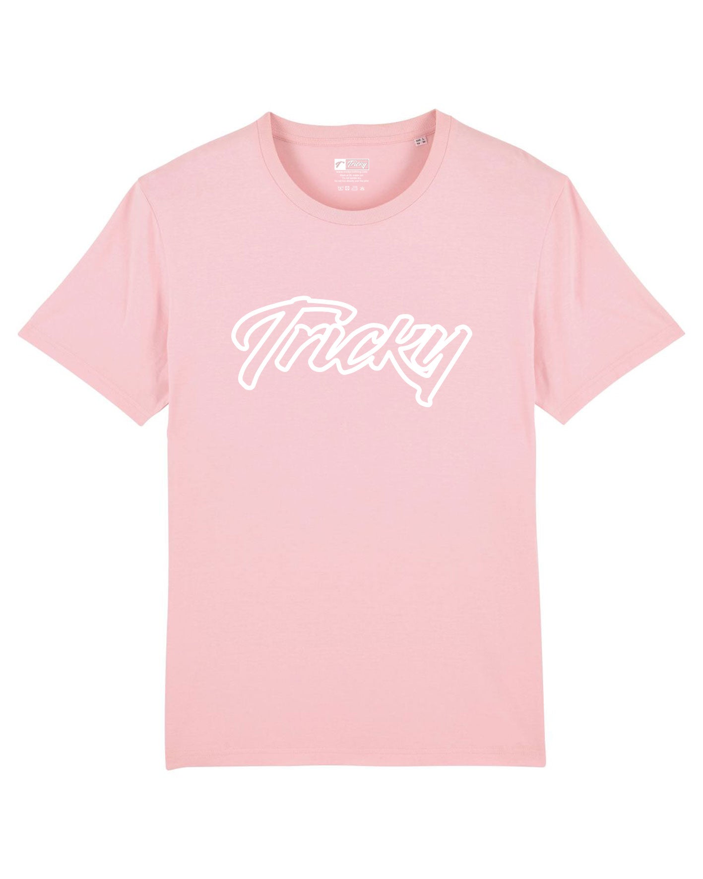 MENS OUTLINE LARGE LOGO T SHIRT PINK