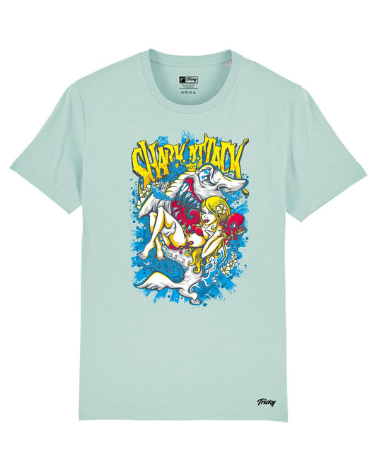 SHARK ATT T SHIRT CARIBBEAN BLUE