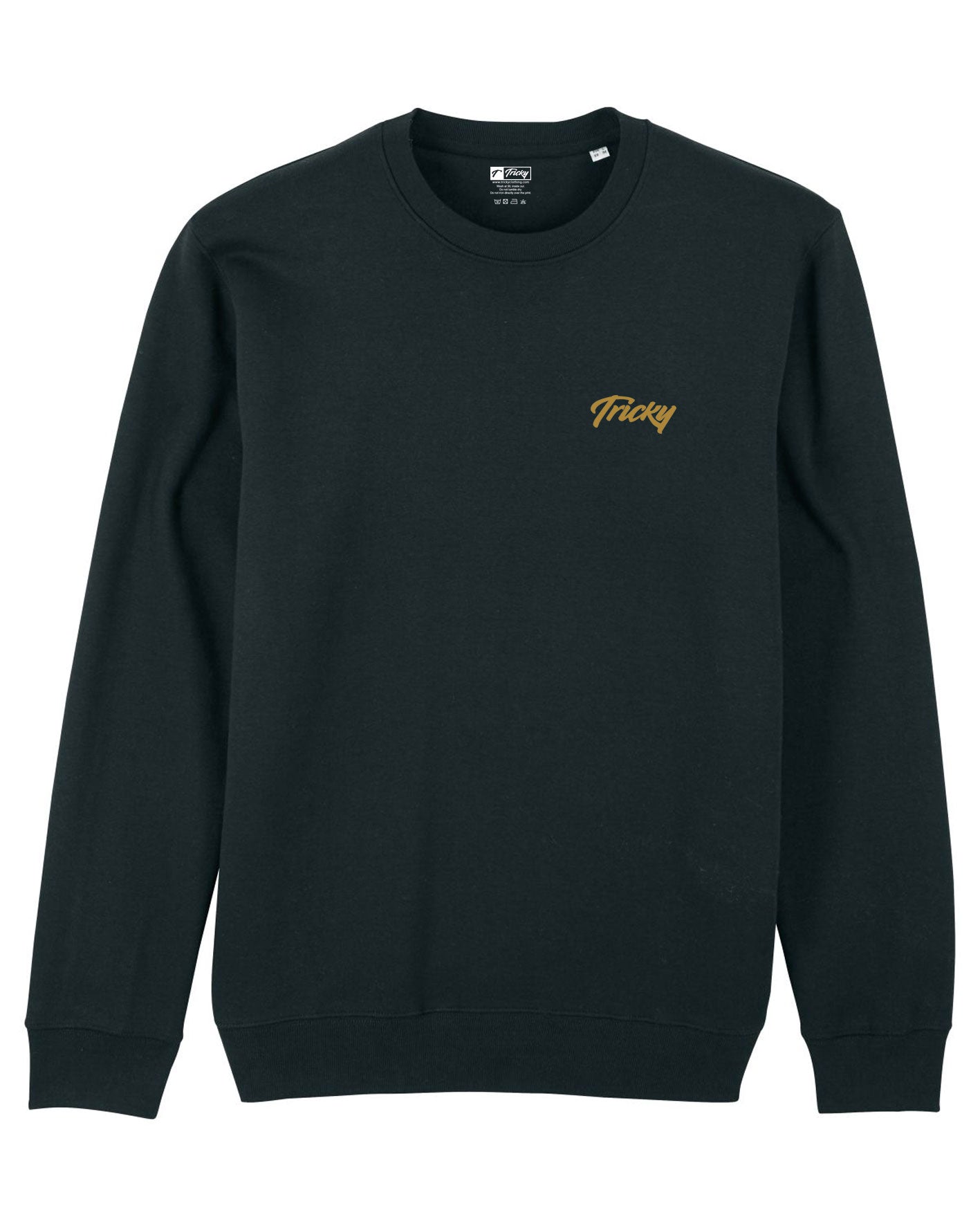 MENS CHEST LOGO SWEATSHIRT BLACK GOLD