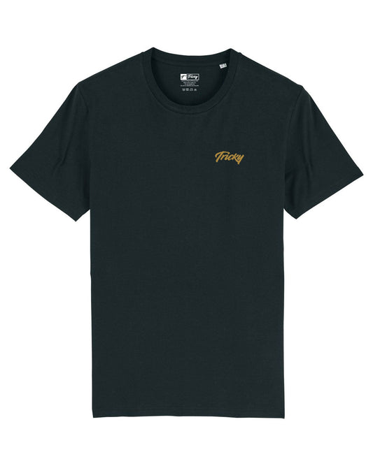 MENS ORIGINAL CHEST LOGO T SHIRT BLACK GOLD