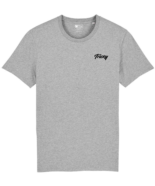 WOMENS ORIGINAL CHEST LOGO T SHIRT GREY BLACK