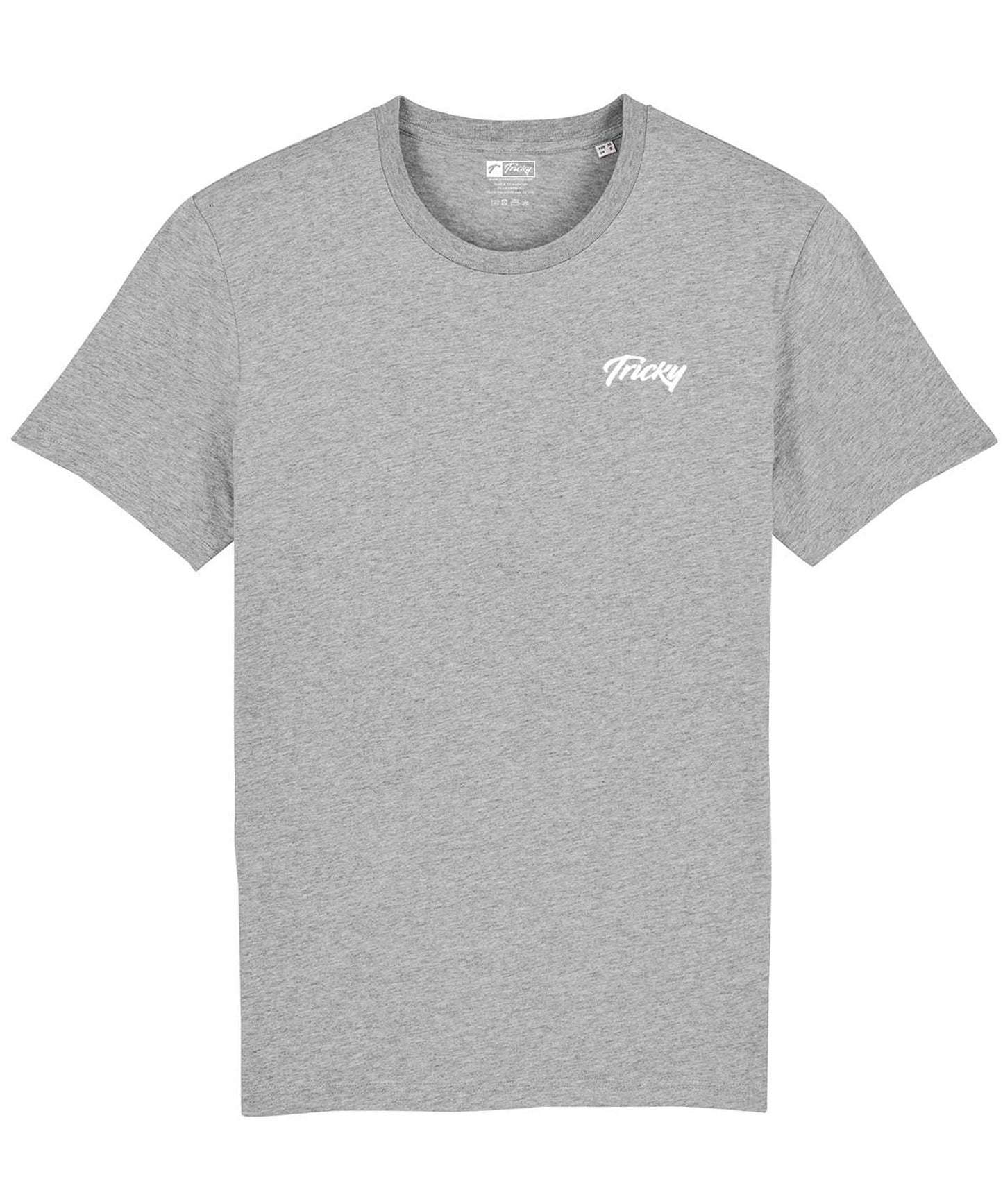 MENS ORIGINAL CHEST LOGO T SHIRT GREY WHITE