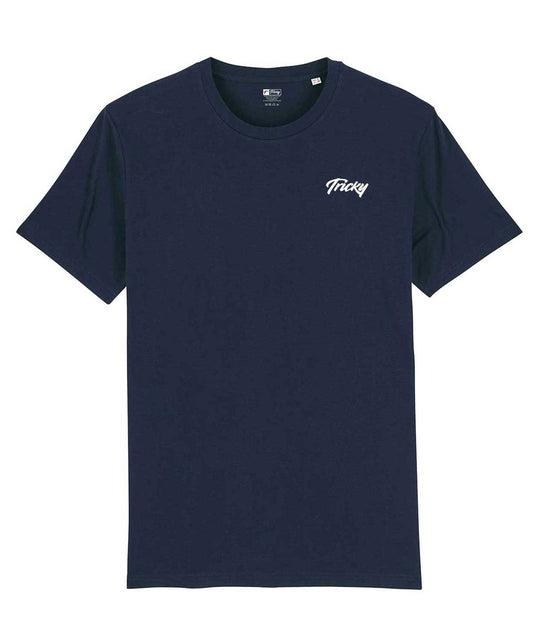 MENS ORIGINAL CHEST LOGO T SHIRT NAVY WHITE