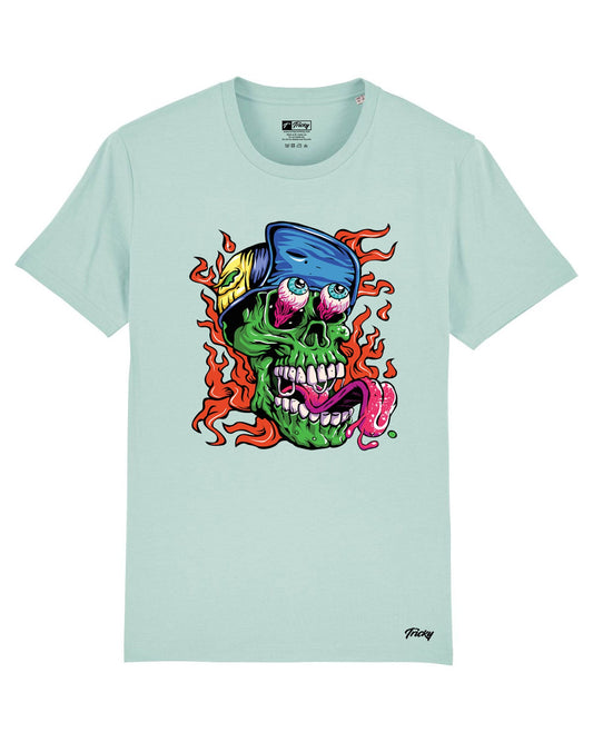 ZOMBIE T SHIRT CARIBBEAN BLUE