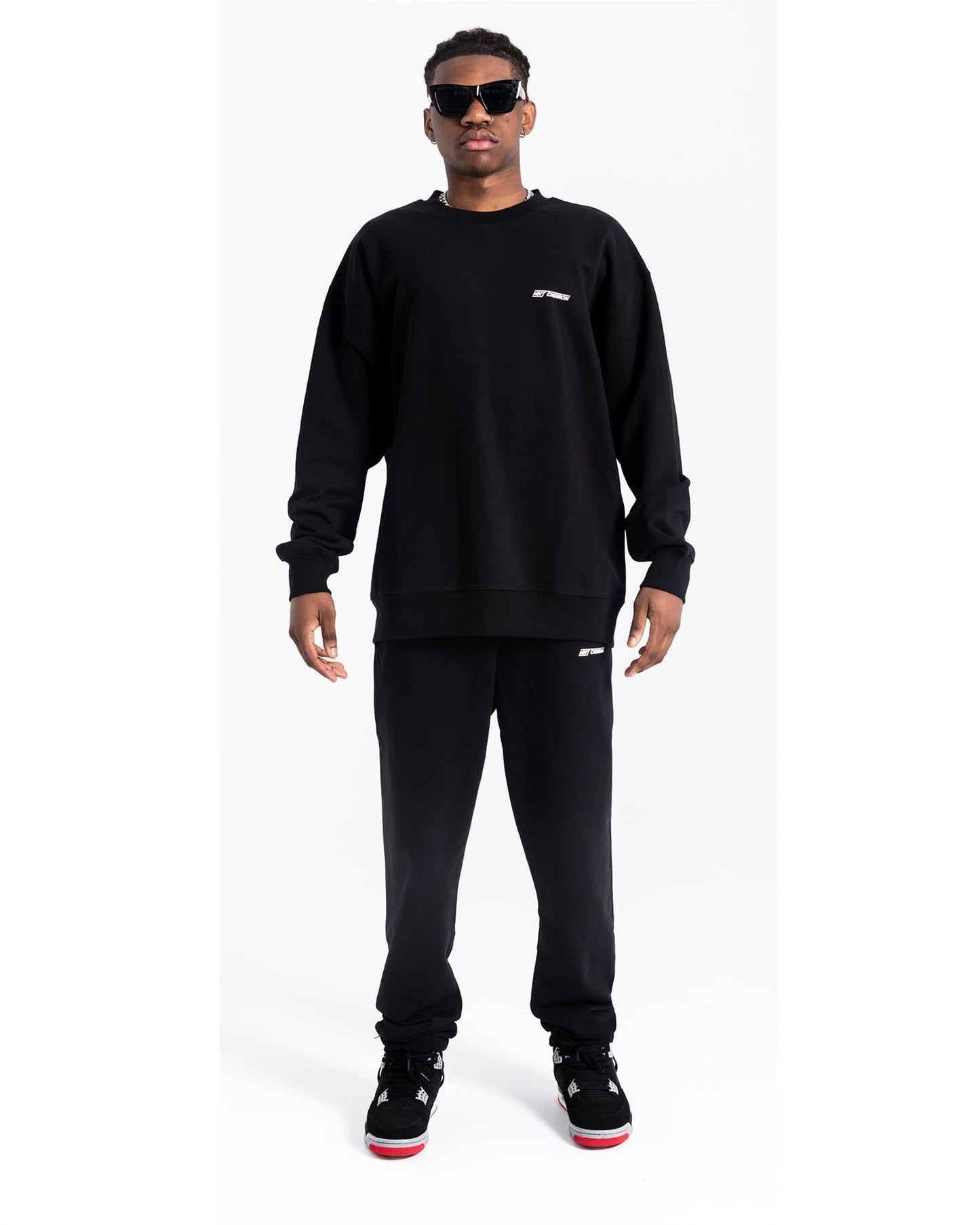 MNT CNDITION BRAND CREW NECK SWEATER BLACK