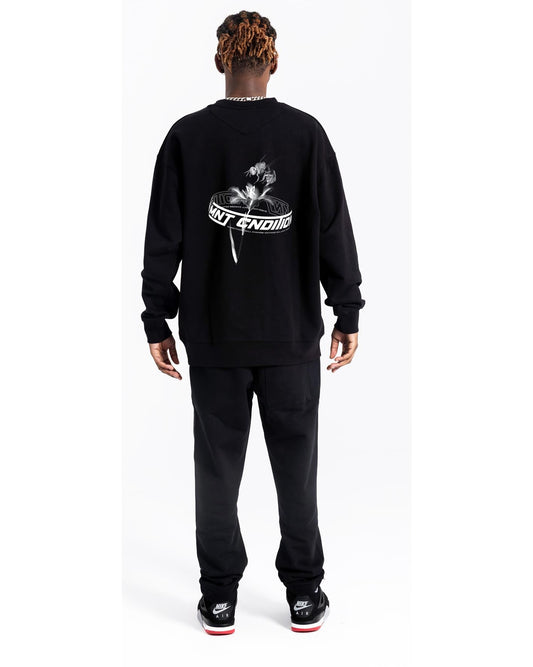 MNT CNDITION ORGANIC CREW SWEATER 0010 BLACK